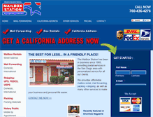 Tablet Screenshot of mailboxstation.biz